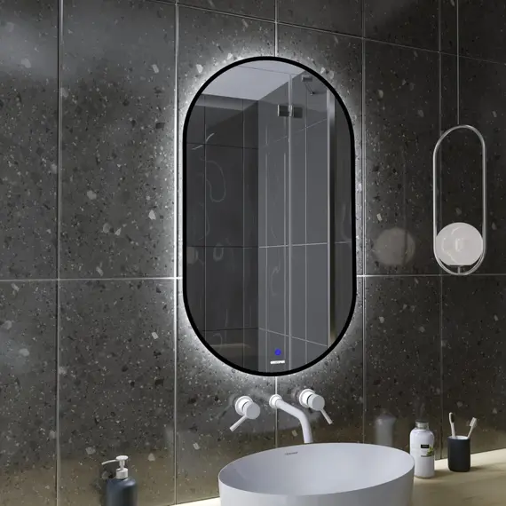 Зеркало Grossman Nero-промо 60 см 24601002, чёрный - фото 2