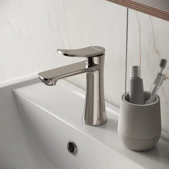 Смеситель для раковины Grossman Advans 510.K35.09.120, никель брашированный - фото 4