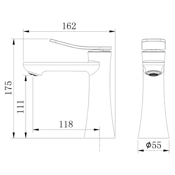Смеситель для раковины Grossman Advans 510.K35.09.120, никель брашированный - фото 5