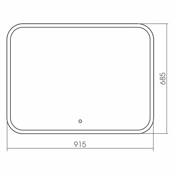 Зеркало Grossman Comfort 91 см 690680 - фото 3