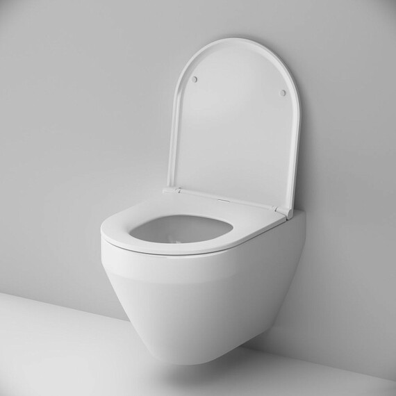 Унитаз подвесной безободковый AM.PM Spirit V2.0 C701900SC с тонкой крышкой микролифт (Система смыва торнадо) - фото 4