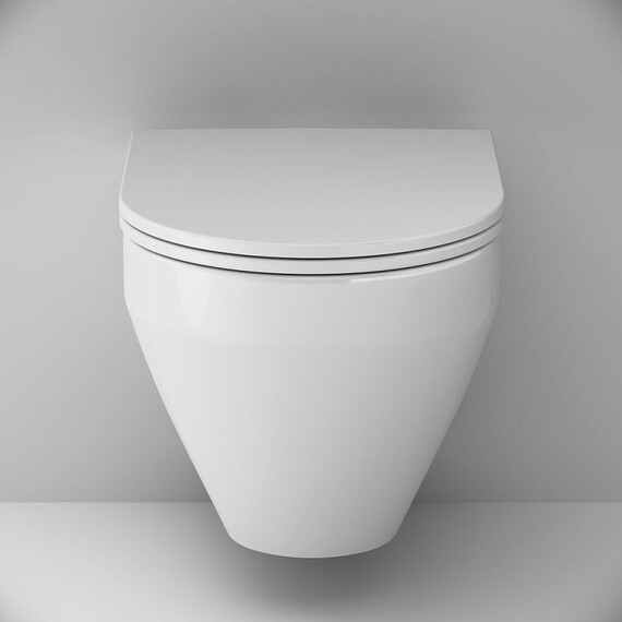 Унитаз подвесной безободковый AM.PM Spirit V2.0 C701900SC с тонкой крышкой микролифт (Система смыва торнадо) - фото 2