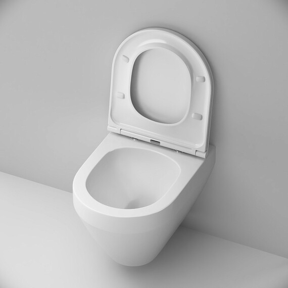 Унитаз подвесной безободковый AM.PM Spirit V2.0 C701900SC с тонкой крышкой микролифт (Система смыва торнадо) - фото 7