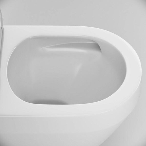 Унитаз подвесной безободковый AM.PM Spirit V2.0 C701900SC с тонкой крышкой микролифт (Система смыва торнадо) - фото 5