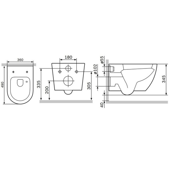 Унитаз подвесной безободковый AM.PM Like C801901SC с тонкой крышкой микролифт (Система смыва торнадо) - фото 11