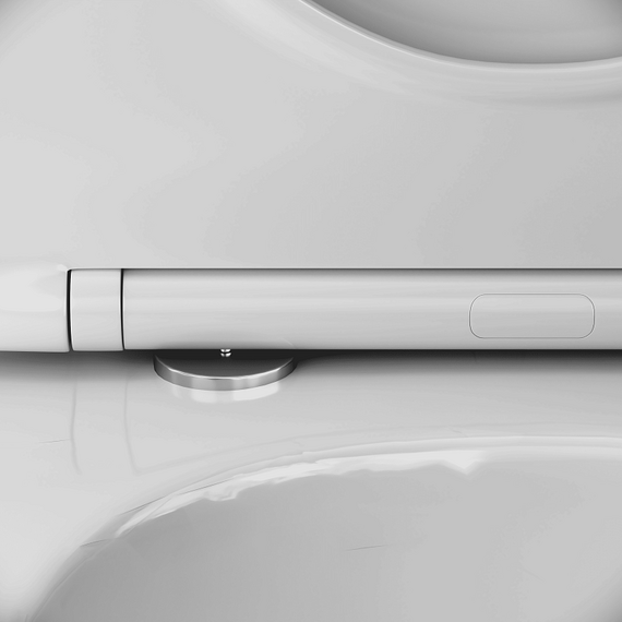 Унитаз подвесной безободковый AM.PM Like C801901SC с тонкой крышкой микролифт (Система смыва торнадо) - фото 3