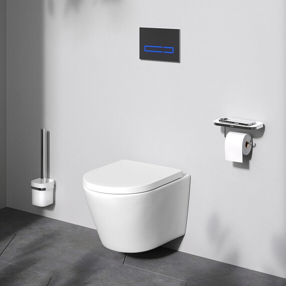 Унитаз подвесной безободковый AM.PM X-Joy C851900SC с крышкой микролифт (Система смыва торнадо) - фото 4