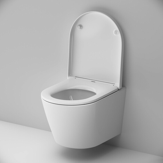 Унитаз подвесной безободковый AM.PM X-Joy C851900SC с крышкой микролифт (Система смыва торнадо) - фото 5