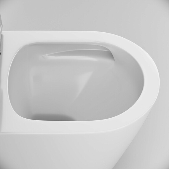 Унитаз подвесной безободковый AM.PM X-Joy C851900SC с крышкой микролифт (Система смыва торнадо) - фото 8