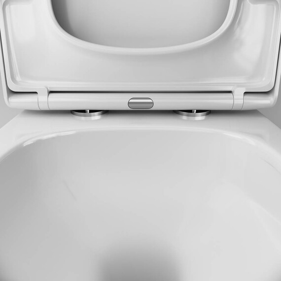 Унитаз подвесной безободковый AM.PM Gem C901901SC с быстросъемным сиденьем микролифт (Система смыва торнадо) - фото 4
