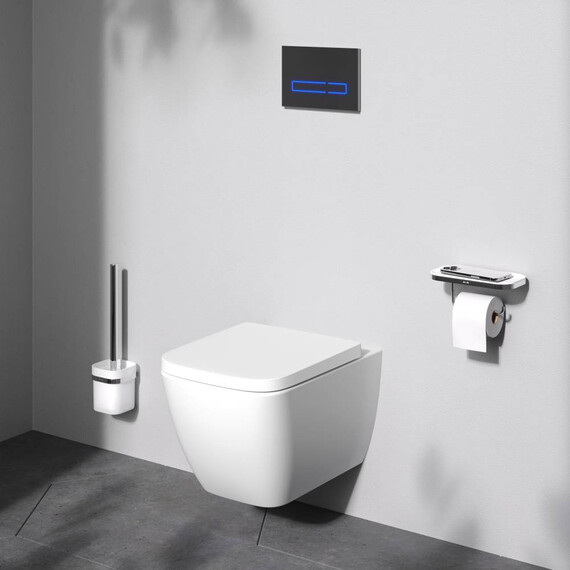 Унитаз подвесной безободковый AM.PM Gem C901901SC с быстросъемным сиденьем микролифт (Система смыва торнадо) - фото 11