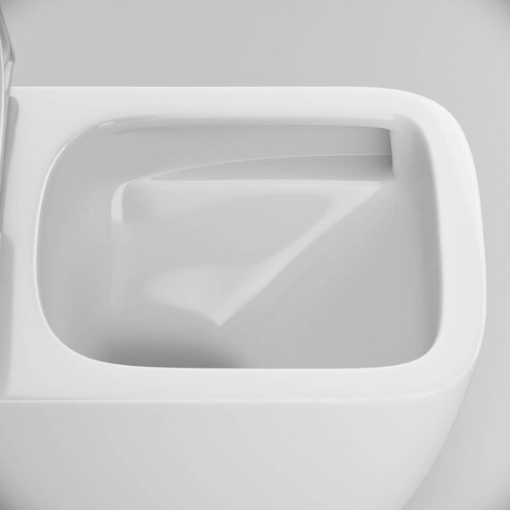 Унитаз подвесной безободковый AM.PM Gem C901901SC с быстросъемным сиденьем микролифт (Система смыва торнадо) - фото 3