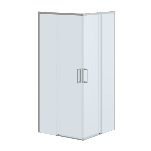 Душевое ограждение Cezares 100x100 см PLANE-A-2-100-C-IN, сатин/прозрачное - фото 4