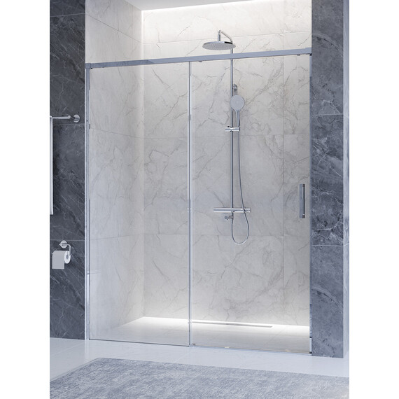 Душевая дверь Cezares 150 см PLANE-BF-1-150-C-CR, хром/прозрачное - фото 3