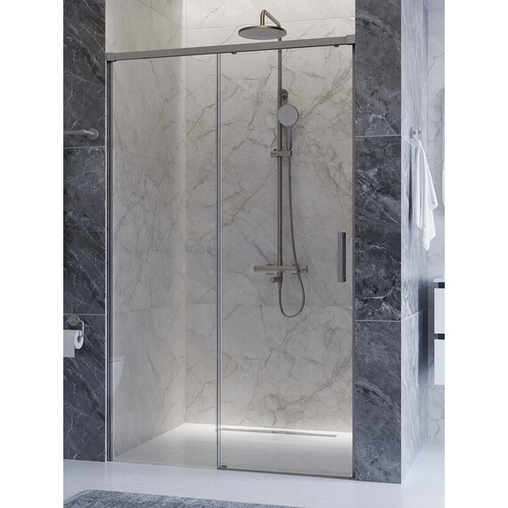 Душевая дверь Cezares 120 см PLANE-BF-1-120-C-IN, сатин/прозрачное - фото 3