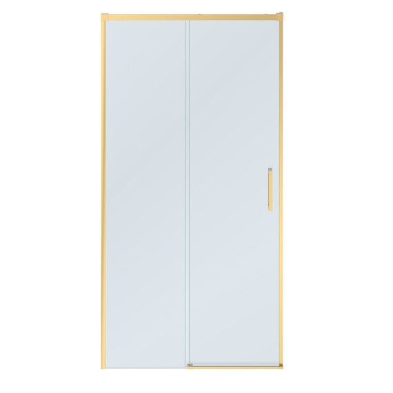 Душевая дверь Cezares 100 см PLANE-BF-1-100-C-BORO, брашированное золото/прозрачное - фото 4