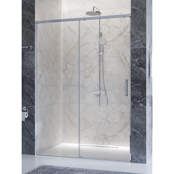 Душевая дверь Cezares 130 см PLANE-BF-1-130-C-CR, хром/прозрачное - фото 3