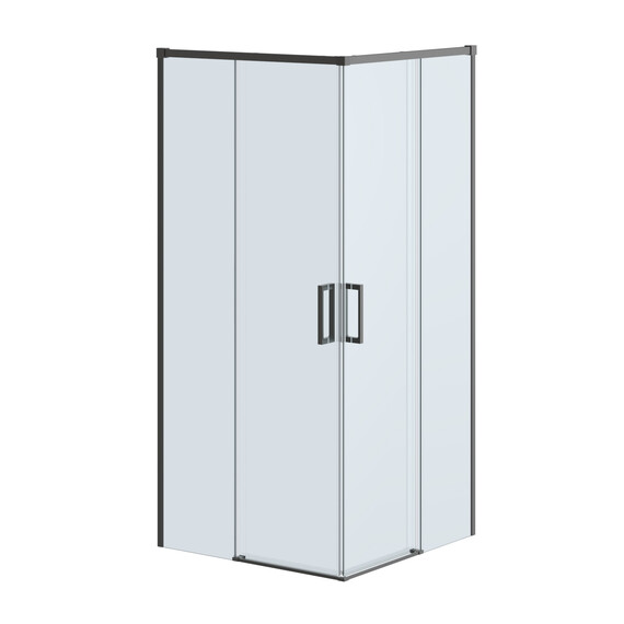 Душевое ограждение Cezares 90x90 см PLANE-A-2-90-C-GM, оружейная сталь/прозрачное - фото 4