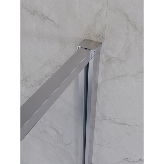 Душевое ограждение Cezares 90x90 см PLANE-P-1-90-C-CR (стекло 8 мм) хром/прозрачное - фото 6