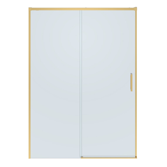 Душевая дверь Cezares 130 см PLANE-BF-1-130-C-BORO, брашированное золото/прозрачное - фото 4