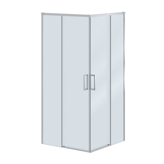 Душевое ограждение Cezares 100x100 см PLANE-A-2-100-C-CR, хром/прозрачное - фото 4