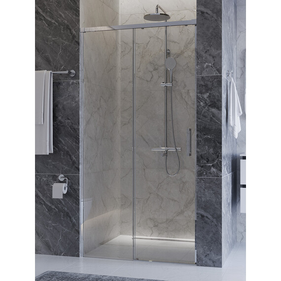 Душевая дверь Cezares 100 см PLANE-BF-1-100-C-CR, хром/прозрачное - фото 3