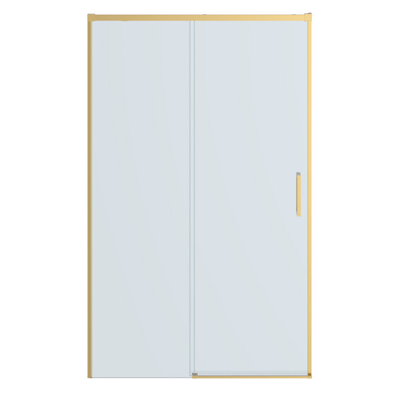 Душевая дверь Cezares 120 см PLANE-BF-1-120-C-BORO, брашированное золото/прозрачное - фото 4