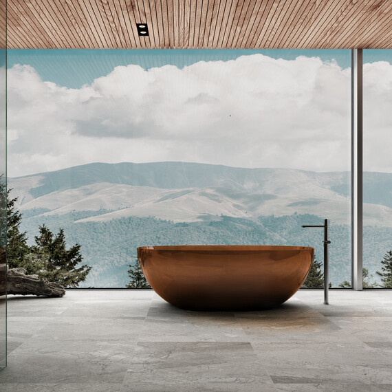 Ванна прозрачная Vincea 170x75 см VBT-6T01BR, янтарь - фото 5