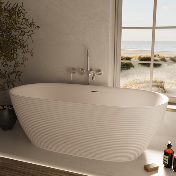 Ванна отдельностоящая Vincea 170x80 см VBT-701-1700MW, белый матовый - фото 3