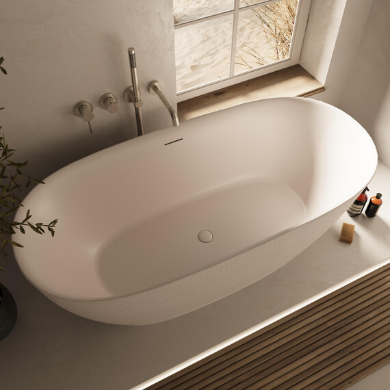 Ванна отдельностоящая Vincea 170x80 см VBT-701-1700MW, белый матовый - фото 6