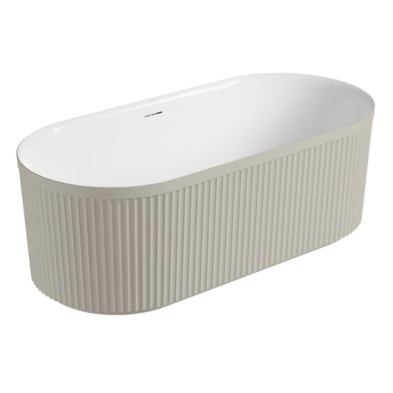 Ванна отдельностоящая Vincea 170x80 см VBT-709-1700MG, матовый бежевый/белый - фото 