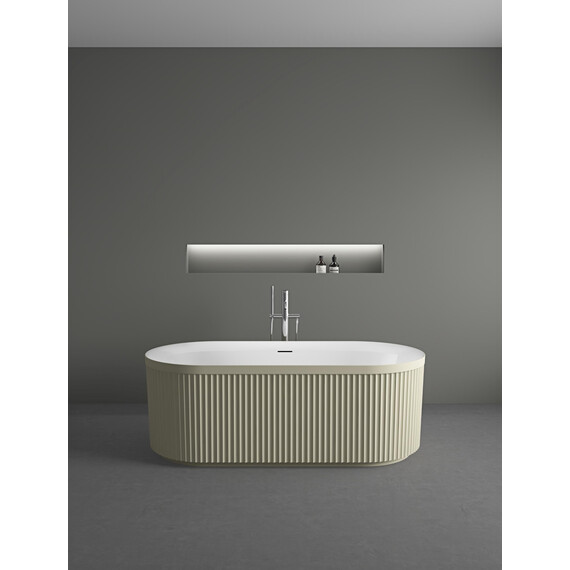 Ванна отдельностоящая Vincea 170x80 см VBT-709-1700MG, матовый бежевый/белый - фото 4