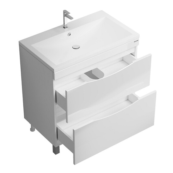 Тумба напольная с раковиной Grossman Виста 80 см 108066 - фото 4