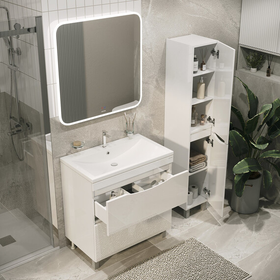 Тумба напольная с раковиной Grossman Виста 80 см 108066 - фото 6