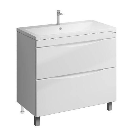 Тумба напольная с раковиной Grossman Виста 90 см 109067 - фото 