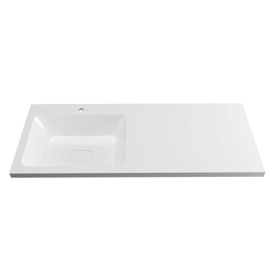 Тумба напольная с раковиной Grossman Вилар 120 см L (раковина Камилла-120) белый глянец - фото 3