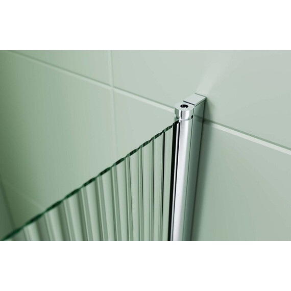 Шторка для ванны Aquatek 80 см AQ.BS.080.2CH, хром/рифленое - фото 2