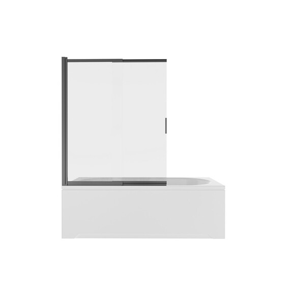 Шторка для ванны Aquatek 100 см AQ.BSS.100.1BL, чёрный матовый/прозрачное - фото 2