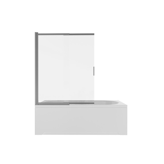 Шторка для ванны Aquatek 100 см AQ.BSS.100.1GM, оружейная сталь/прозрачное - фото 2