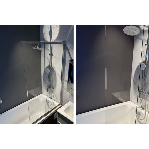 Шторка для ванны Aquatek 100 см AQ.BSS.100.1CH, хром/прозрачное - фото 7