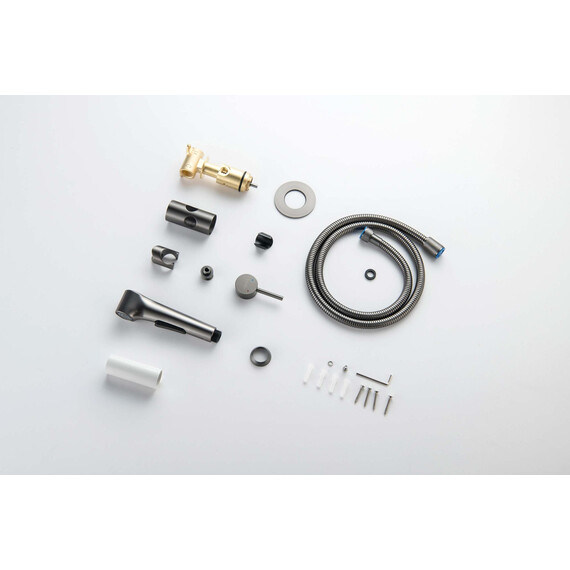 Набор для гигиенического душа Aquatek Европа AQ1020BGM (со скрытой частью) оружейная сталь - фото 7