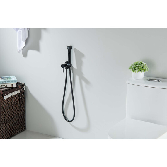 Набор для гигиенического душа Aquatek Европа AQ1020MB (со скрытой частью) чёрный матовый - фото 5