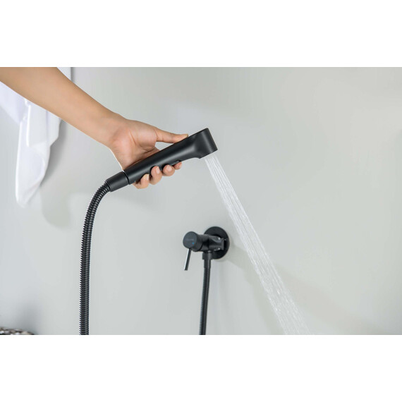 Набор для гигиенического душа Aquatek Европа AQ1020MB (со скрытой частью) чёрный матовый - фото 7