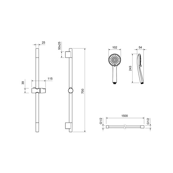 Смеситель для ванны Aquatek Вега AQ1037CR - фото 4