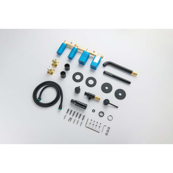 Смеситель для ванны Aquatek Европа AQ1344MB (со скрытой частью) чёрный матовый - фото 8