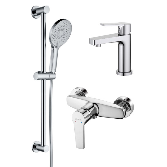 Набор смесителей 3 в 1 для душа Aquatek Лугано AQ1731CR - фото 