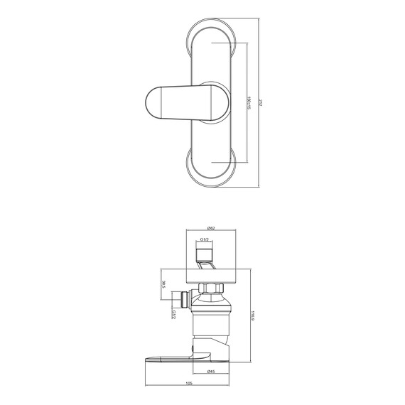 Смеситель для душа Aquatek Ника AQ1832MB, чёрный матовый - фото 7