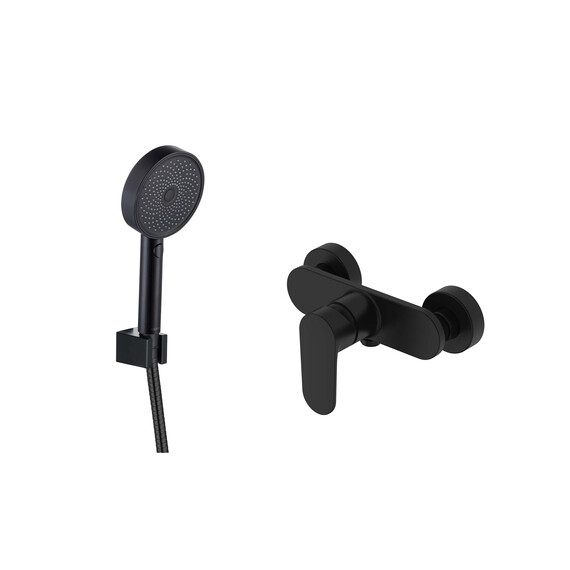 Смеситель для душа Aquatek Ника AQ1834MB, чёрный матовый - фото 