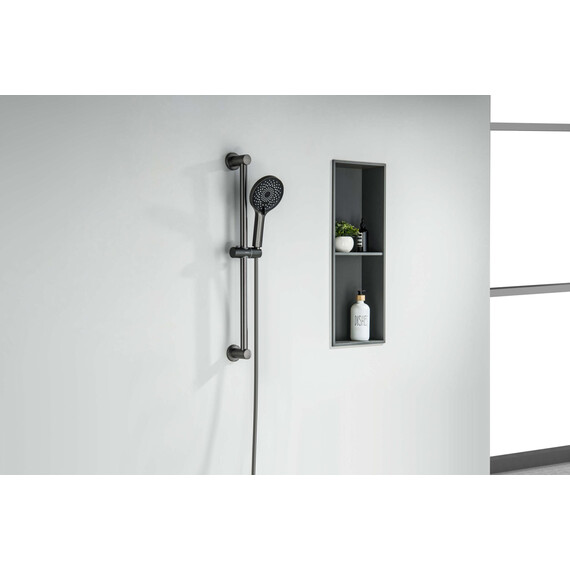 Душевой гарнитур Aquatek Лугано AQ2022BGM, оружейная сталь - фото 3