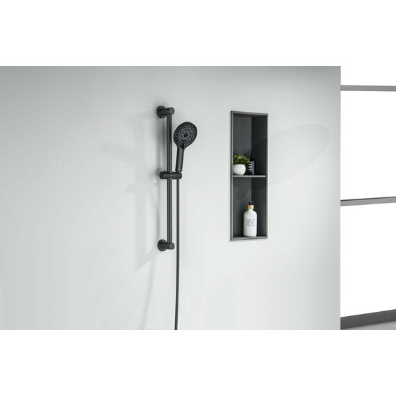 Душевой гарнитур Aquatek Лугано AQ2022MB, чёрный матовый - фото 3